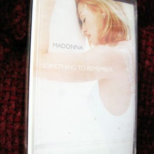 MADONNA SEALED TURKEY SOMETHING TO REMEMBER CLEAR CASSETTE TAPE PROMO # RED TAG